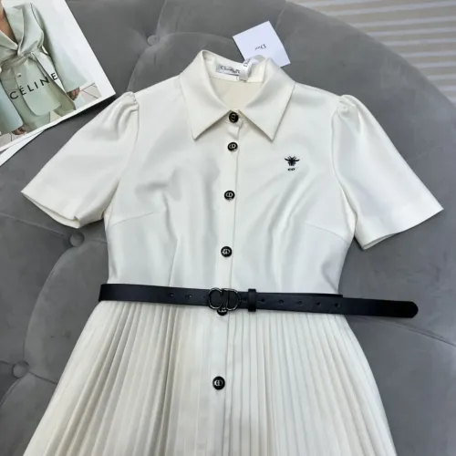 Replica Christian Dior Dresses Short Sleeved For Women #1454415 $80.00 USD for Wholesale