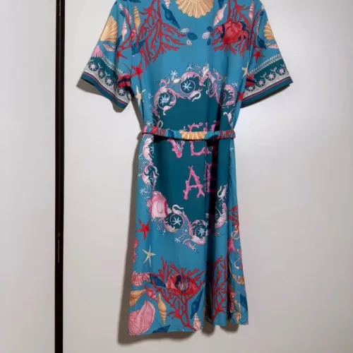 Replica Versace Dresses Short Sleeved For Women #1454443 $92.00 USD for Wholesale