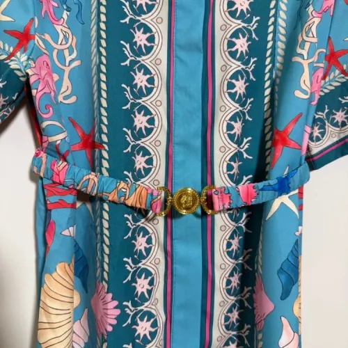 Replica Versace Dresses Short Sleeved For Women #1454443 $92.00 USD for Wholesale