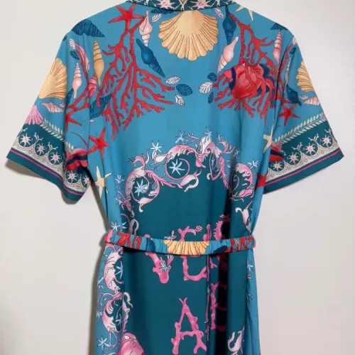 Replica Versace Dresses Short Sleeved For Women #1454443 $92.00 USD for Wholesale