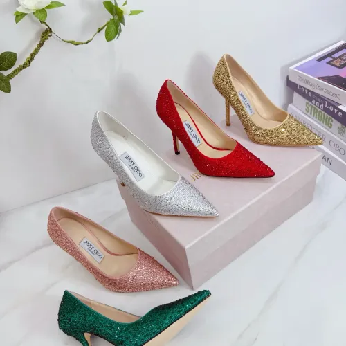 Replica Jimmy Choo High-Heeled Shoes For Women #1454445 $118.00 USD for Wholesale