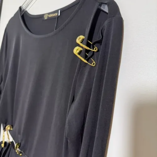 Replica Versace Dresses Long Sleeved For Women #1454456 $98.00 USD for Wholesale