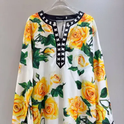 Replica Dolce & Gabbana Dresses Long Sleeved For Women #1454463 $96.00 USD for Wholesale