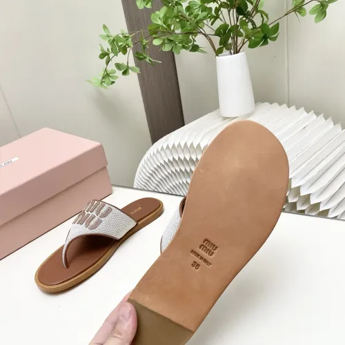 Replica MIU MIU Slippers For Women #1454487 $98.00 USD for Wholesale