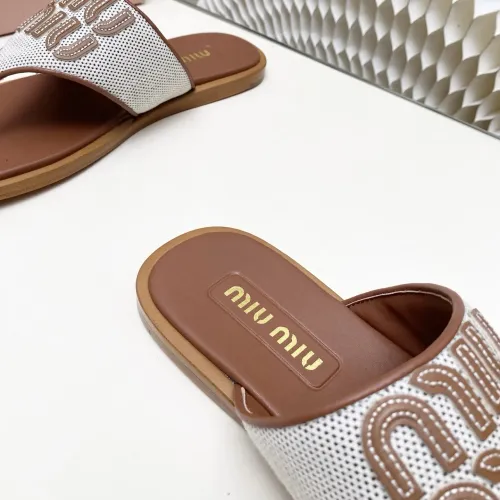 Replica MIU MIU Slippers For Women #1454487 $98.00 USD for Wholesale
