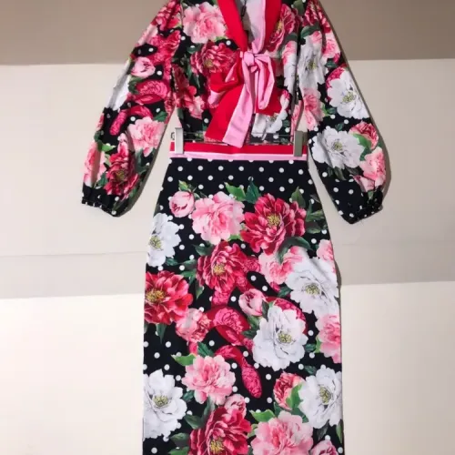 Replica Dolce & Gabbana D&G Tracksuits Long Sleeved For Women #1454498 $100.00 USD for Wholesale