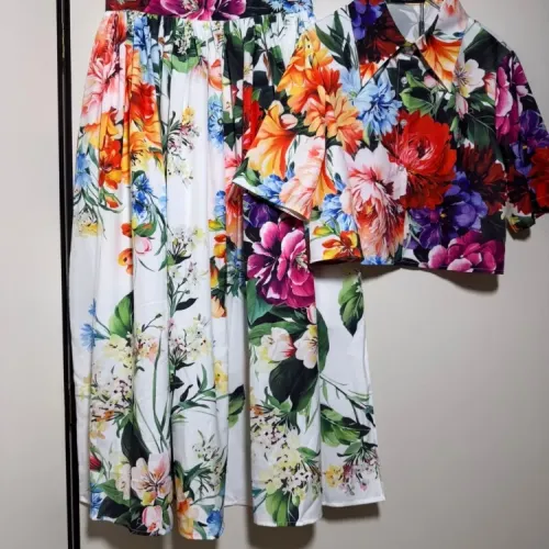 Replica Dolce & Gabbana D&G Tracksuits Short Sleeved For Women #1454500 $108.00 USD for Wholesale