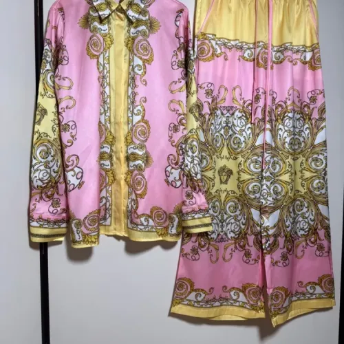Wholesale Versace Pajamas Long Sleeved For Women #1454516 $102.00 USD, Wholesale Quality Replica Versace Tracksuits