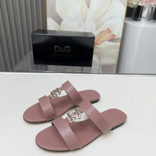 Wholesale Dolce &amp; Gabbana D&amp;G Slippers For Women #1454526 $85.00 USD, Wholesale Quality Replica Dolce &amp; Gabbana D&amp;G Slippers
