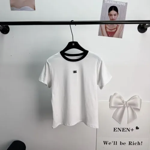 Wholesale Celine T-Shirts Short Sleeved For Women #1454528 $52.00 USD, Wholesale Quality Replica Celine T-Shirts