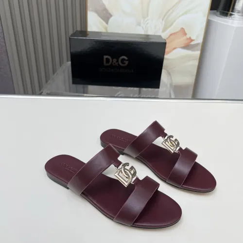 Replica Dolce & Gabbana D&G Slippers For Women #1454530 $85.00 USD for Wholesale