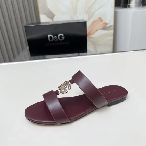 Replica Dolce & Gabbana D&G Slippers For Women #1454530 $85.00 USD for Wholesale