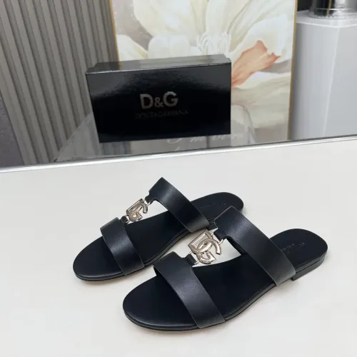Wholesale Dolce &amp; Gabbana D&amp;G Slippers For Women #1454533 $85.00 USD, Wholesale Quality Replica Dolce &amp; Gabbana D&amp;G Slippers