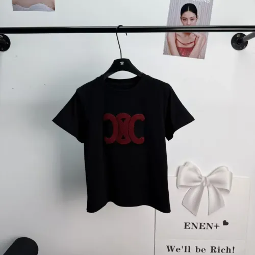 Wholesale Celine T-Shirts Short Sleeved For Women #1454534 $52.00 USD, Wholesale Quality Replica Celine T-Shirts