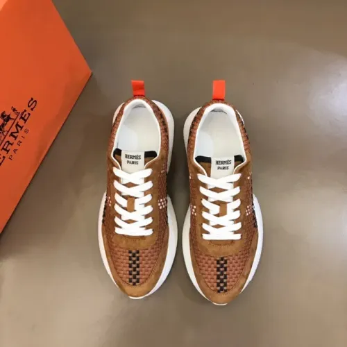 Replica Hermes Casual Shoes For Men #1454570 $92.00 USD for Wholesale