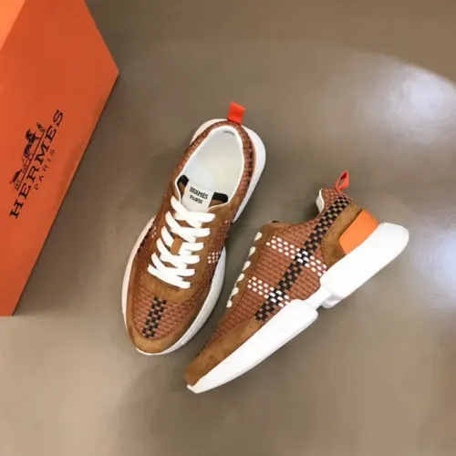 Replica Hermes Casual Shoes For Men #1454570 $92.00 USD for Wholesale