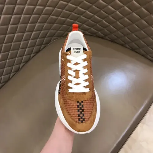 Replica Hermes Casual Shoes For Men #1454570 $92.00 USD for Wholesale
