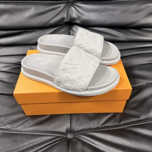 Wholesale Louis Vuitton Slippers For Men #1454580 $56.00 USD, Wholesale Quality Replica Louis Vuitton Slippers