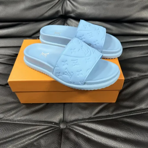 Wholesale Louis Vuitton Slippers For Men #1454581 $56.00 USD, Wholesale Quality Replica Louis Vuitton Slippers