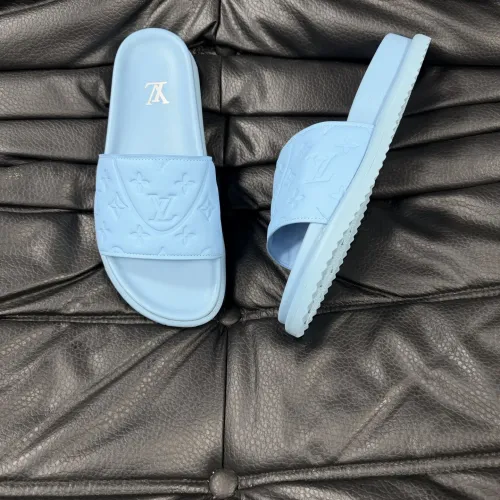 Replica Louis Vuitton Slippers For Men #1454581 $56.00 USD for Wholesale