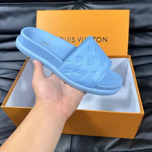 Replica Louis Vuitton Slippers For Men #1454581 $56.00 USD for Wholesale
