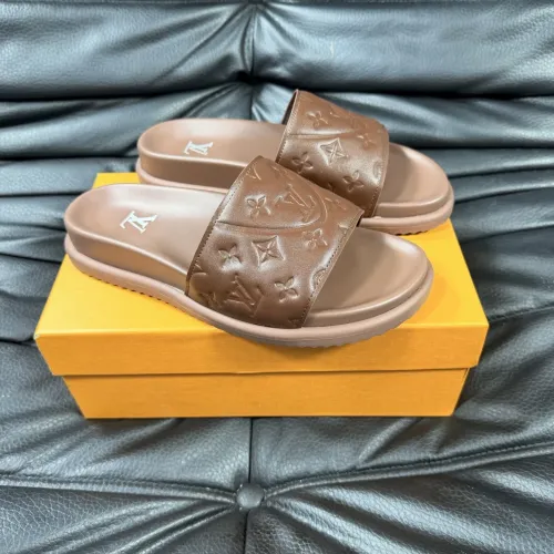 Wholesale Louis Vuitton Slippers For Men #1454583 $56.00 USD, Wholesale Quality Replica Louis Vuitton Slippers