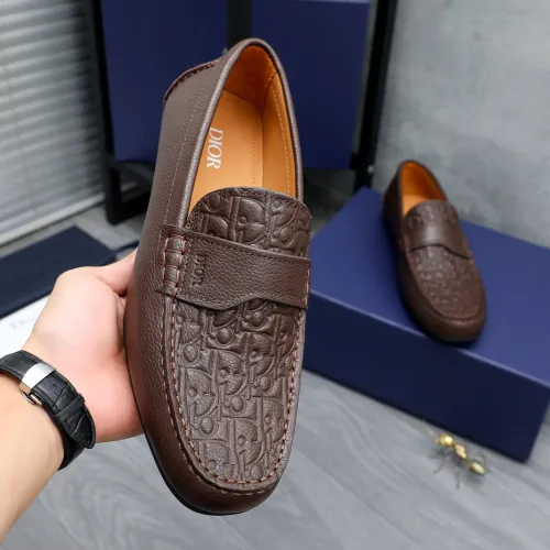 Replica Christian Dior Leather Shoes For Men #1454609 $100.00 USD for Wholesale