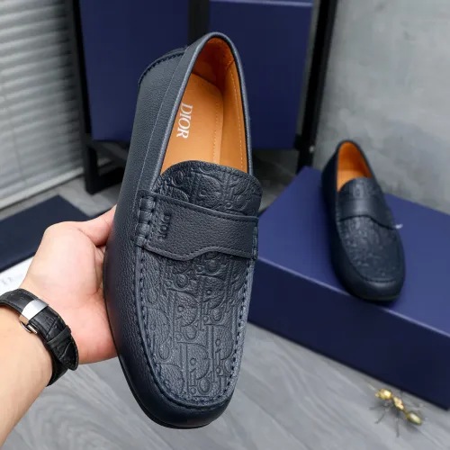 Replica Christian Dior Leather Shoes For Men #1454612 $100.00 USD for Wholesale