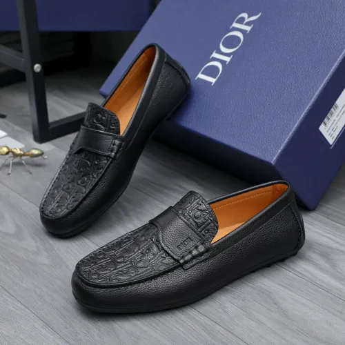 Wholesale Christian Dior Leather Shoes For Men #1454614 $100.00 USD, Wholesale Quality Replica Christian Dior Leather Shoes