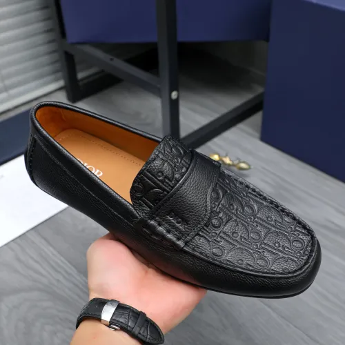 Replica Christian Dior Leather Shoes For Men #1454614 $100.00 USD for Wholesale