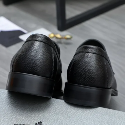 Replica Prada Leather Shoes For Men #1454620 $88.00 USD for Wholesale