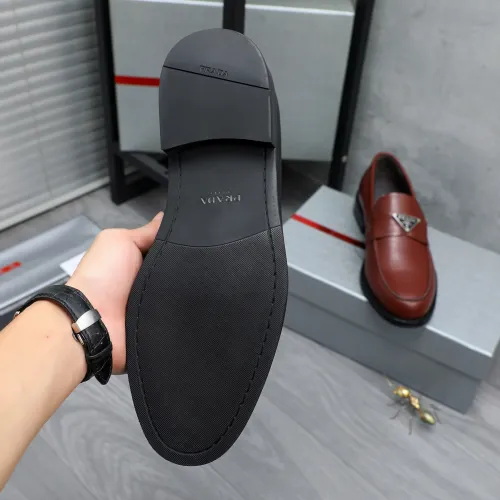 Replica Prada Leather Shoes For Men #1454621 $88.00 USD for Wholesale