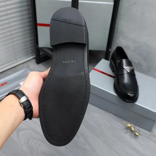 Replica Prada Leather Shoes For Men #1454622 $88.00 USD for Wholesale