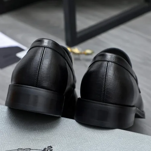 Replica Prada Leather Shoes For Men #1454622 $88.00 USD for Wholesale