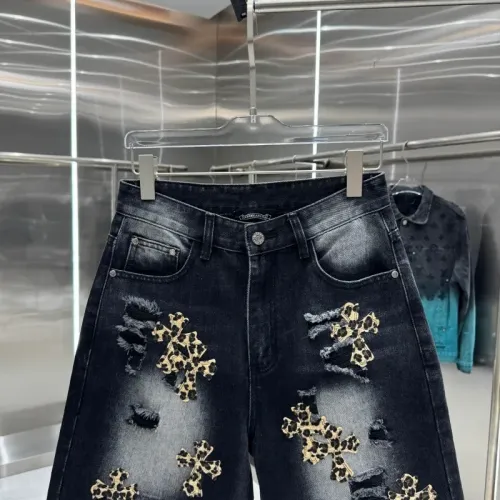 Replica Chrome Hearts Jeans For Men #1454645 $48.00 USD for Wholesale