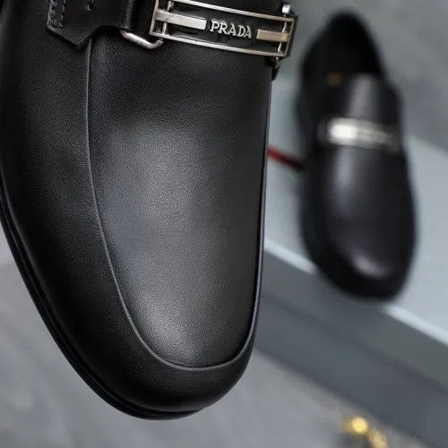 Replica Prada Leather Shoes For Men #1454711 $96.00 USD for Wholesale