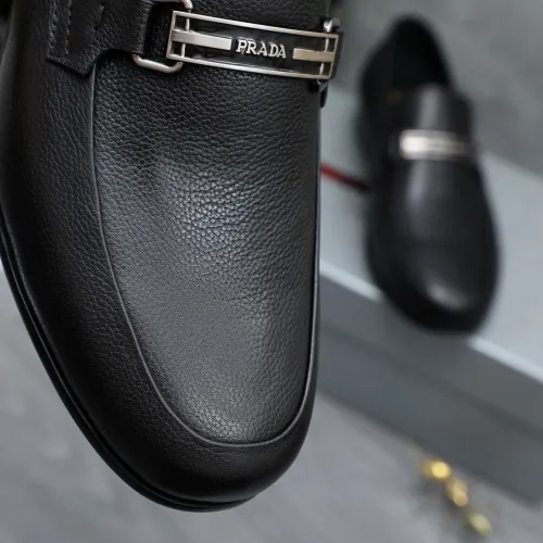 Replica Prada Leather Shoes For Men #1454712 $96.00 USD for Wholesale