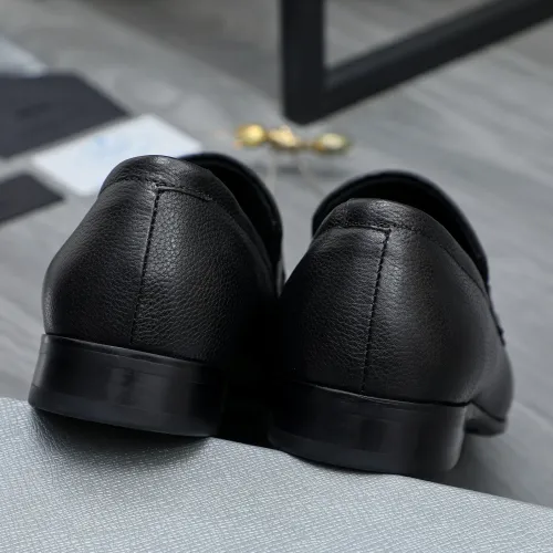 Replica Prada Leather Shoes For Men #1454712 $96.00 USD for Wholesale