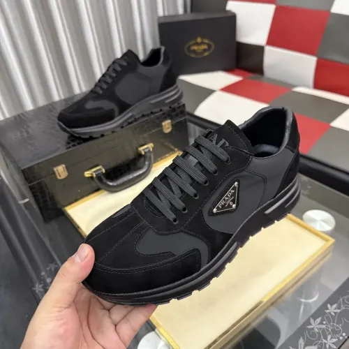 Wholesale Prada Casual Shoes For Men #1454945 $80.00 USD, Wholesale Quality Replica Prada Casual Shoes