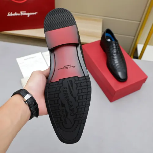 Replica Salvatore Ferragamo Leather Shoes For Men #1454975 $92.00 USD for Wholesale