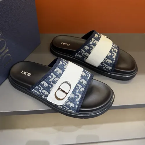 Replica Christian Dior Slippers For Men #1454997 $52.00 USD for Wholesale