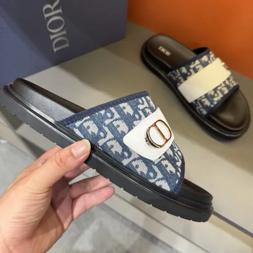 Replica Christian Dior Slippers For Men #1454997 $52.00 USD for Wholesale