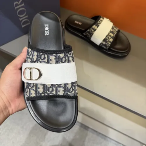 Replica Christian Dior Slippers For Men #1454998 $52.00 USD for Wholesale