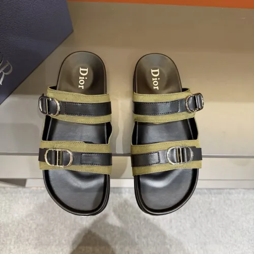 Replica Christian Dior Slippers For Men #1455000 $60.00 USD for Wholesale