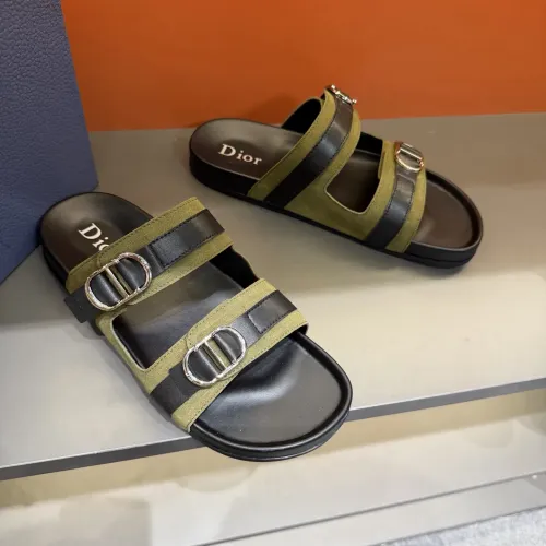 Replica Christian Dior Slippers For Men #1455000 $60.00 USD for Wholesale