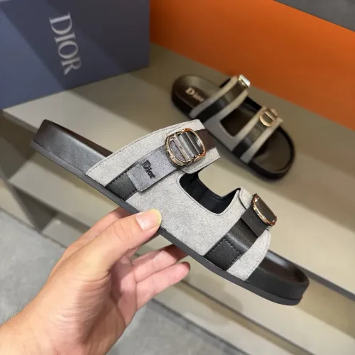 Replica Christian Dior Slippers For Men #1455001 $60.00 USD for Wholesale