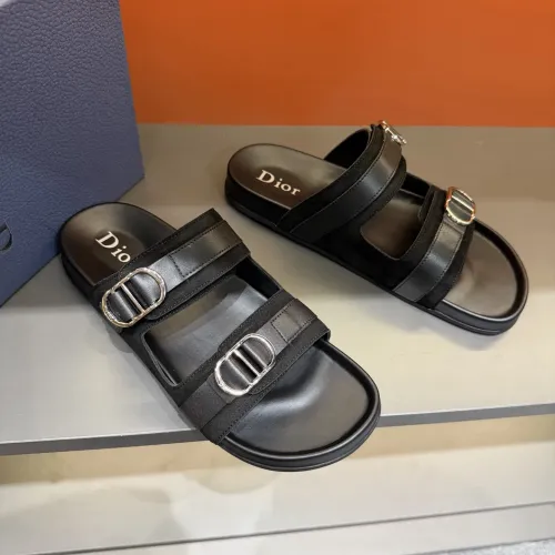 Replica Christian Dior Slippers For Men #1455002 $60.00 USD for Wholesale