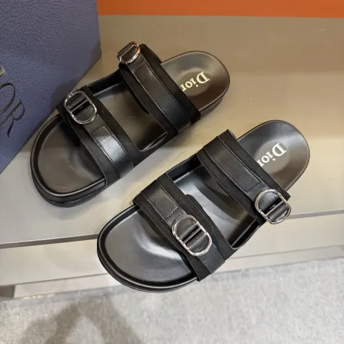 Replica Christian Dior Slippers For Men #1455002 $60.00 USD for Wholesale