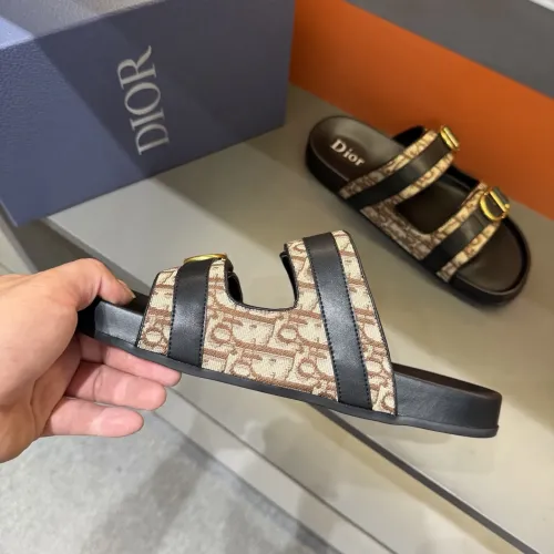 Replica Christian Dior Slippers For Men #1455003 $60.00 USD for Wholesale