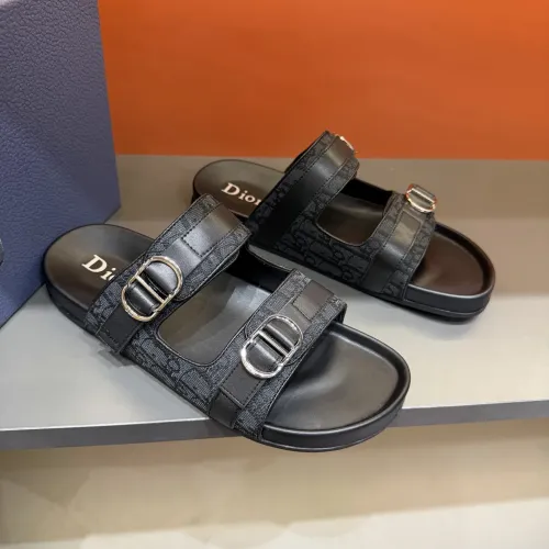 Replica Christian Dior Slippers For Men #1455005 $60.00 USD for Wholesale